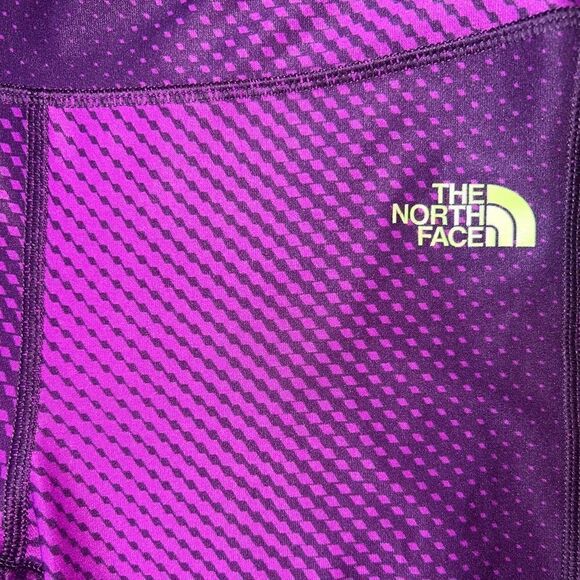 The North Face Pulse Capri Leggings Purple Small EUC - Picture 3 of 6